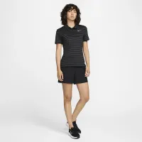 Nike Victory жіноча Dri-FIT Short-Sleeve Striped для гольфу Polo колір чорний