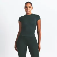 NikeSKIMS Airy женская Baby футболка цвет зеленый