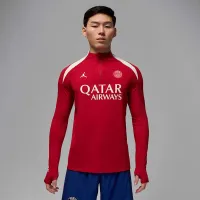Nike Paris Saint-Germain Strike Elite Fourth мужские Jordan Dri-FIT ADV Soccer Knit Drill Top цвет красный
