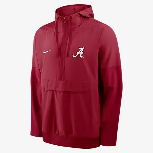 Alabama Anorak чоловічі Nike College 1/2-Zip Hooded Куртка колір червоний