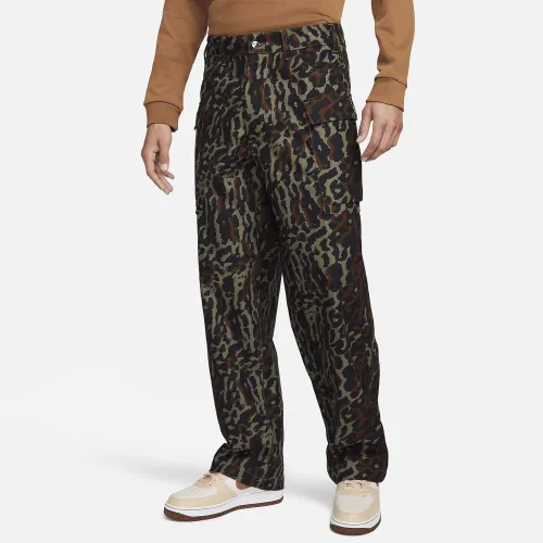 Nike Life мужские Allover Print Cargo Pants цвет зеленый
