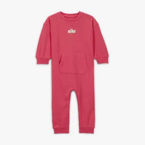 Nike Everyone From Day One Baby (12-24M) Crew Coverall Pink