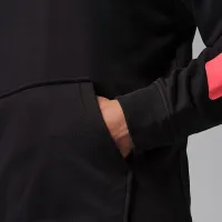 Nike Jordan Sport Crossover мужские Dri-FIT Fleece Graphic Pullover Толстовка с капюшоном цвет черный