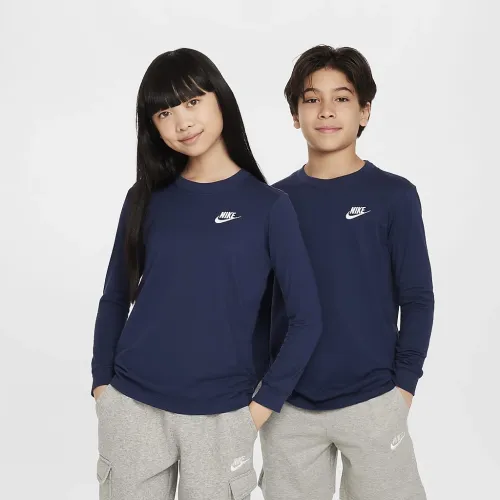 Nike Sportswear Big дитячі Long-Sleeve футболка блакитний