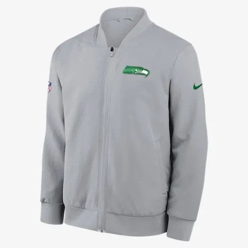Seattle Seahawks Rivalries Collection Sideline мужские Nike NFL Full-Zip Bomber Куртка цвет серый
