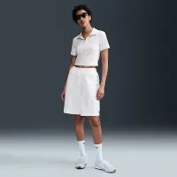 Nike Sportswear Essential женская Short-Sleeve Polo Top цвет коричневый