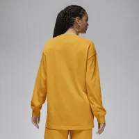 Nike Jordan Flight женская оверсайз Long-Sleeve футболка Yellow