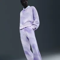 Nike Sportswear Phoenix Fleece женская С высокой Талией Sweatpants цвет фиолетовый