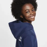 Paris Saint-Germain Club Big дитячі (для хлопчиків) Nike Soccer Pullover Толстовка з капюшоном блакитний