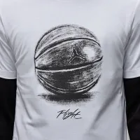 Nike Jordan мужские футболка цвет белый