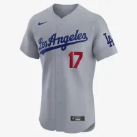 Shohei Ohtani Los Angeles Dodgers чоловічі Nike Dri-FIT ADV MLB Elite Jersey колір сірий