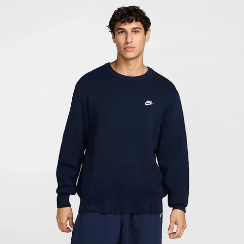 Nike Club мужские Crew-Neck Sweater синий