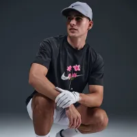 Nike мужские Max90 для гольфа футболка цвет серый