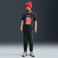 Nike Sportswear Big детские футболка цвет фиолетовый