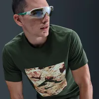 Nike мужские Dri-FIT Trail Running футболка цвет зеленый