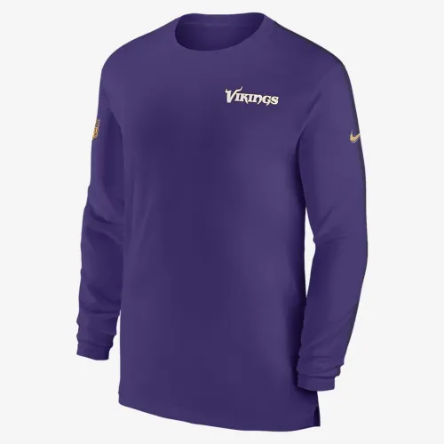Minnesota Vikings Sideline Coach чоловічі Nike Dri-FIT NFL Long-Sleeve Top колір фіолетовий