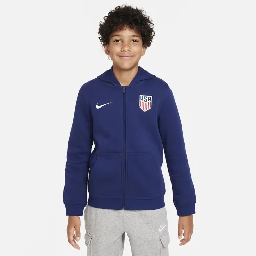 Nike U.S. Club Fleece Big дитячі Full-Zip Толстовка з капюшоном блакитний