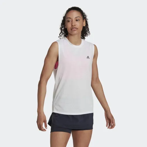 Футболка adidas Run Icons Muscle Tank HK9117 - Белая