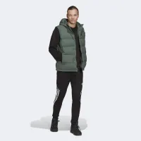 безрукавка adidas Helionic Hooded Down Vest HG6274 - зелений