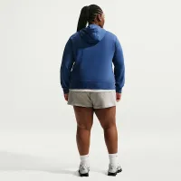 Nike Sportswear Club Fleece жіноча Graphic Pullover Толстовка з капюшоном (великі розміри) блакитний