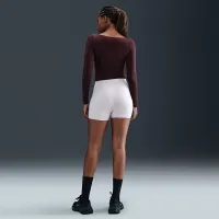 Nike Form жіноча Long-Sleeve Bodysuit колір червоний