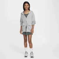 Nike Sportswear Girls' Dri-FIT оверсайз Fleece Толстовка с капюшоном цвет серый