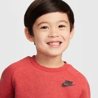 Nike Tech Fleece Toddler Tee and шорты набор цвет красный