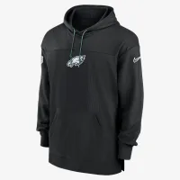 Philadelphia Eagles Sideline Jersey чоловічі Nike Dri-FIT NFL Pullover Толстовка з капюшоном колір чорний