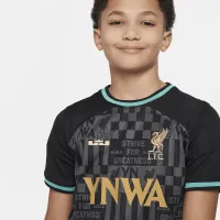 LeBron x Liverpool FC Stadium Big дитячі Nike Dri-FIT Replica Soccer Jersey колір чорний