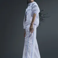 Nike Windrunner жіноча З високою талією Woven Open-Hem Pants колір білий