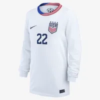 Trinity Rodman USWNT 2024 Stadium Away Bid дитячі Nike Dri-FIT Soccer Jersey колір білий