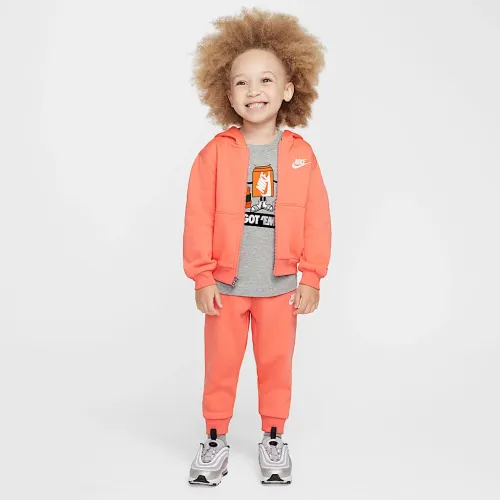 Nike Full-Zip Club набор Toddler 2-Piece Толстовка с капюшоном набор Orange
