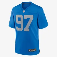 Aidan Hutchinson Detroit Lions мужские Nike NFL Game Football Jersey синий