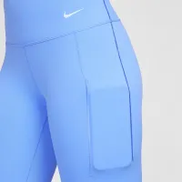 Nike Universa жіноча Medium-Support З високою талією 7/8 лосіни з кишенямиблакитний