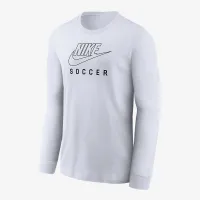 Nike Swoosh Big детские Soccer Long-Sleeve футболка цвет белый
