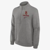 USC Trojans Primetime Club чоловічі Nike College 1/2-Zip Crew колір сірий