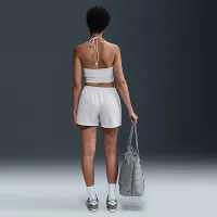 Nike Sportswear Chill Terry женская Slim Cropped French Terry Halter Top цвет коричневый