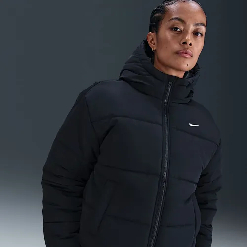 Nike Sportswear Classic женская Therma-FIT Loose Shine Down Puffer цвет черный
