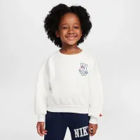 Nike Game, Swoosh, Match! Toddler Crew Top цвет белый