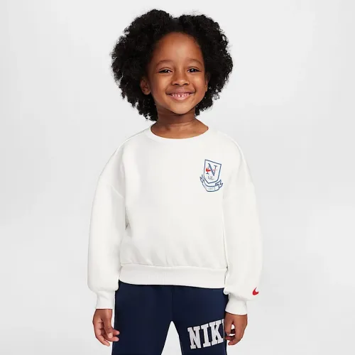 Nike Game, Swoosh, Match! Toddler Crew Top цвет белый