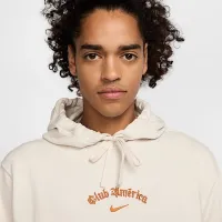 Club Америка Club Special Edition чоловічі Nike Soccer French Terry Pullover Толстовка з капюшоном колір коричневий