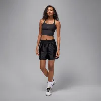 Nike Jordan Sport жіноча Dri-FIT Ribbed Tank Top колір чорний