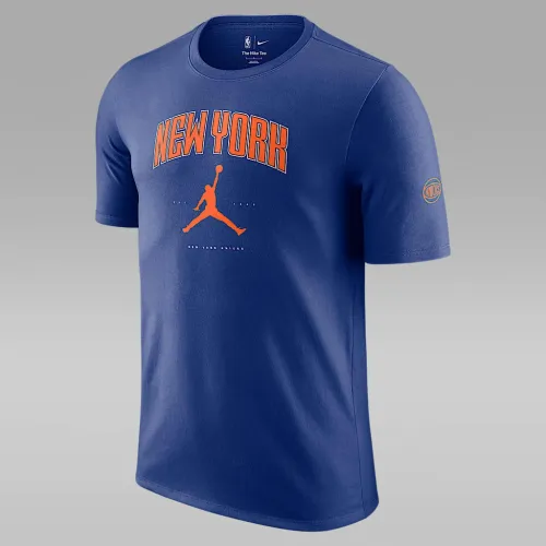 Nike New York Knicks Essential чоловічі Jordan NBA футболка блакитний