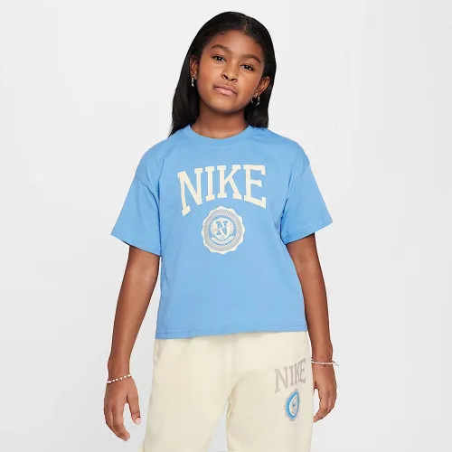 Nike Sportswear Girls' футболка блакитний