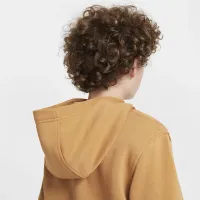 Nike Sportswear Club Fleece Big детские Pullover Толстовка с капюшоном цвет коричневый