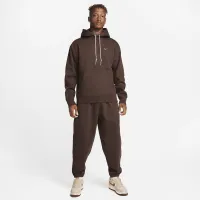 Nike Solo Swoosh мужские Fleece Pullover Толстовка с капюшоном цвет коричневый
