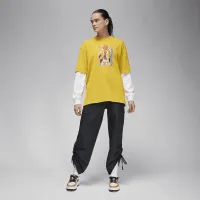 Nike Jordan жіноча оверсайз Graphic футболка Yellow