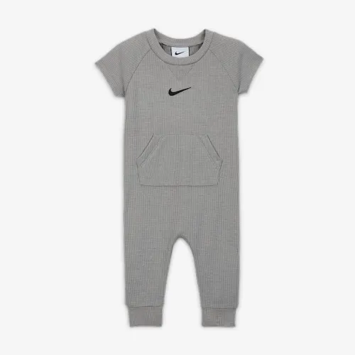 Nike Essentials Baby Short Sleeve Waffle Knit Coverall цвет серый