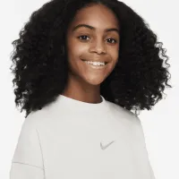 Nike Sportswear Big дитячі (Girls') Dri-FIT Crew-Neck світшот колір сірий