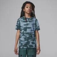 Nike Jordan MVP Big детские Motion Printed футболка цвет зеленый